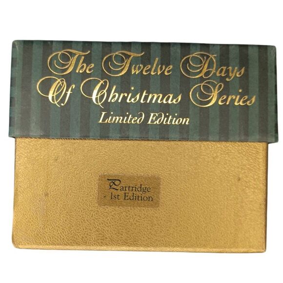 Waterford Partridge Christmas Ornament First Edition Twelve Days of Christmas - Picture 9 of 10
